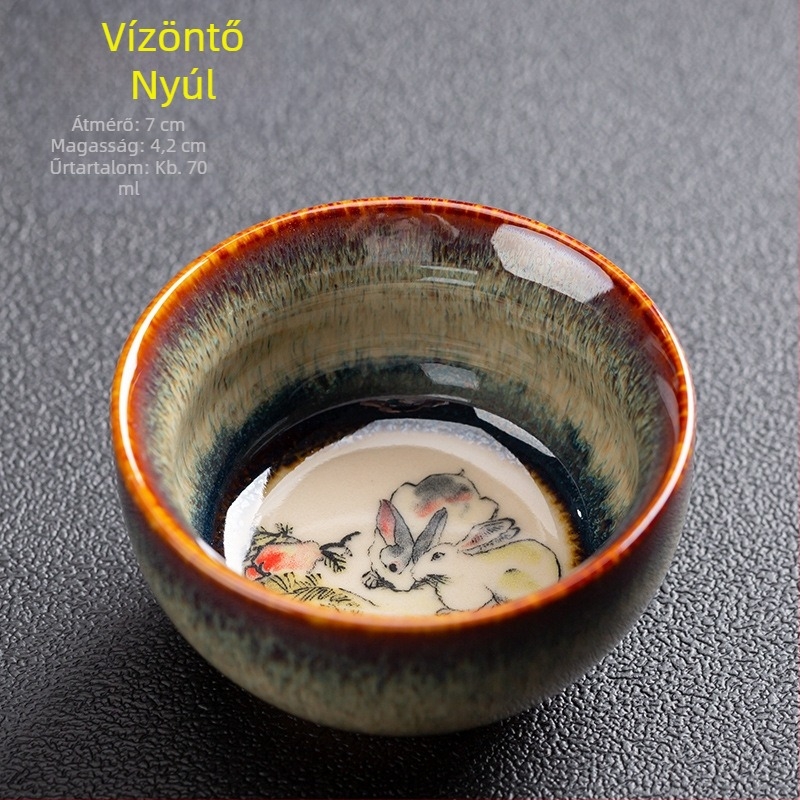 Zodiákus Kung-Fu teáscsésze – porcelán kerámia, kis teáscsésze
