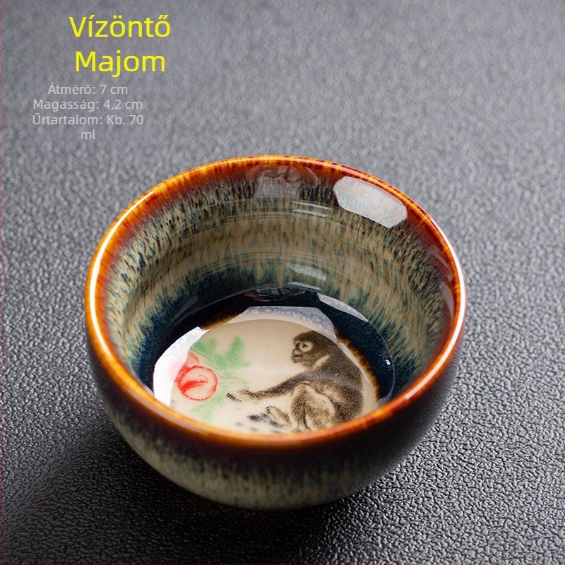 Zodiákus Kung-Fu teáscsésze – porcelán kerámia, kis teáscsésze