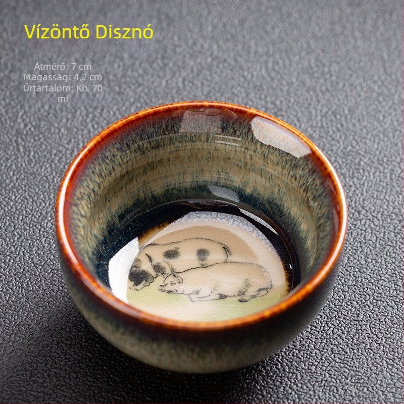 Zodiákus Kung-Fu teáscsésze – porcelán kerámia, kis teáscsésze