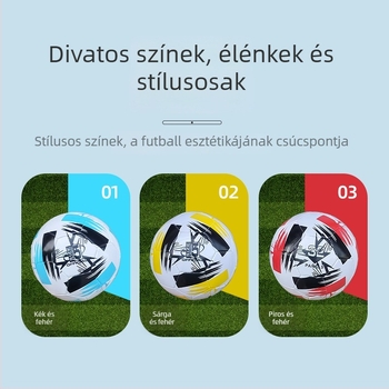 Futball edzőlabda, méret 5, fiatal csapatok számára, PVC labda, nagy rugalmasságú