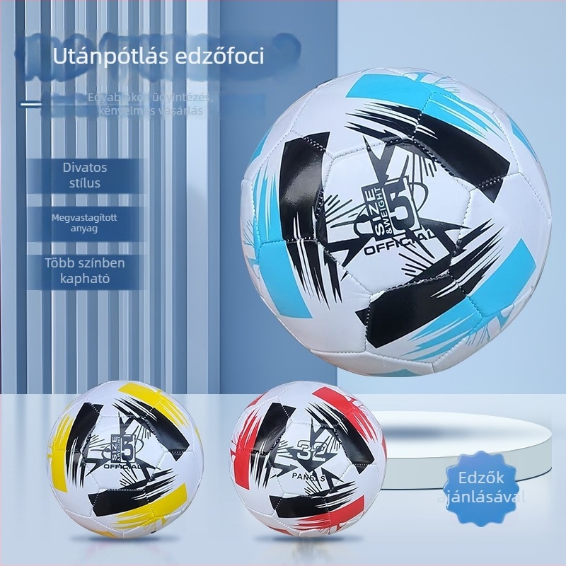 Futball edzőlabda, méret 5, fiatal csapatok számára, PVC labda, nagy rugalmasságú