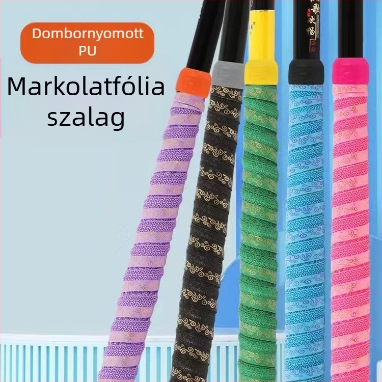 Szilikon markolatburkolat horgászbot és ütő fogantyúhoz — csúszásmentes, izzadságfelszívó