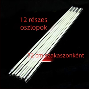 Karbonszálas ballonív oszlopok esküvőre — 12 darab, 72 cm hosszú részek