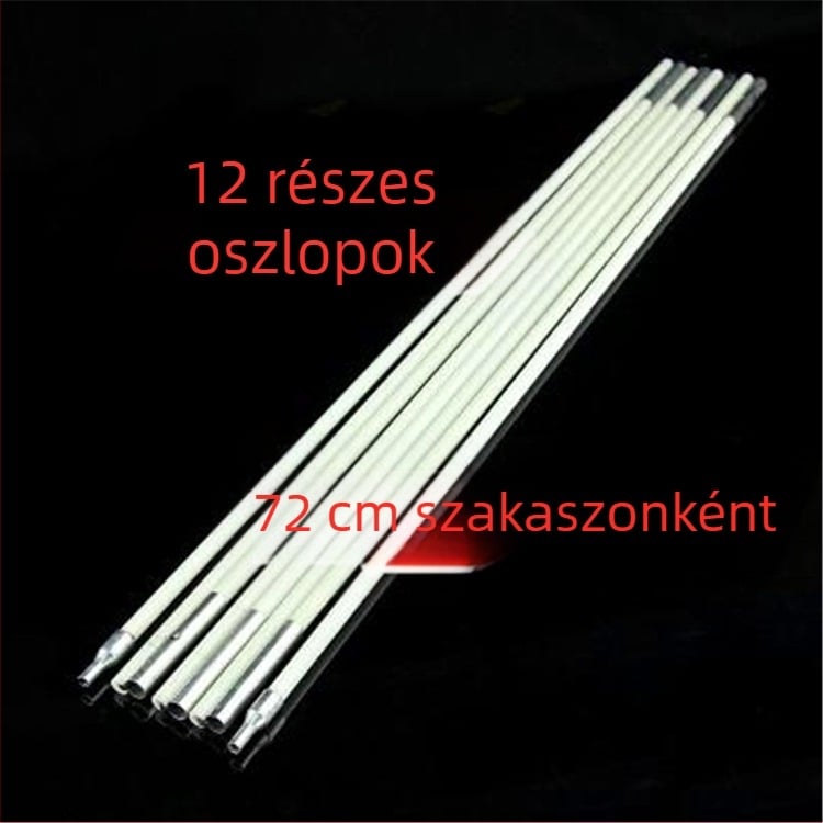 Karbonszálas ballonív oszlopok esküvőre — 12 darab, 72 cm hosszú részek