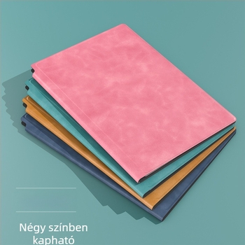 Törölhető fehér táblás jegyzetfüzet, A5/A4, kétoldalas, PU bőrrel, diákoknak és irodának
