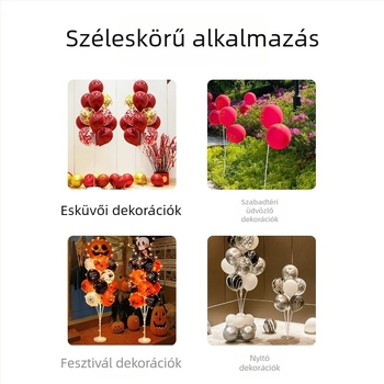 Lufi ív alap tartóval – esküvői és születésnapi háttérhez