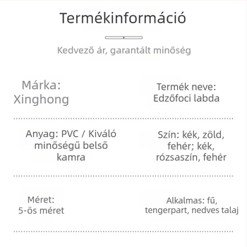 egyedi PVC focilabda No. 5, gépi varrással, személyre szabott edzésekhez és versenyekhez, logó nyomtatással