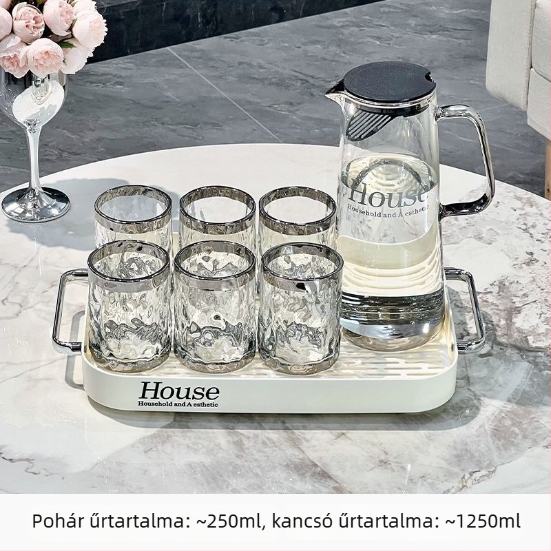 Nordic stílusú hőálló hidegvíz-tartó készlet robbanásbiztos kivitel, nagy kapacitás, elegáns megjelenés