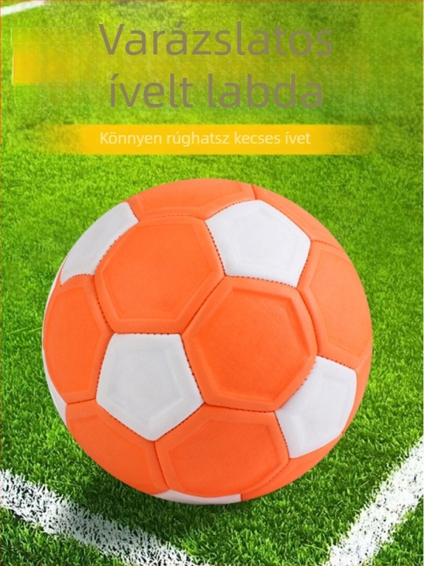 Gyerekeknek szánt futball, méret 4, hold alakú ív dizájn, kopásálló kivitel, fejlett technológia, forgás és banánrúgás