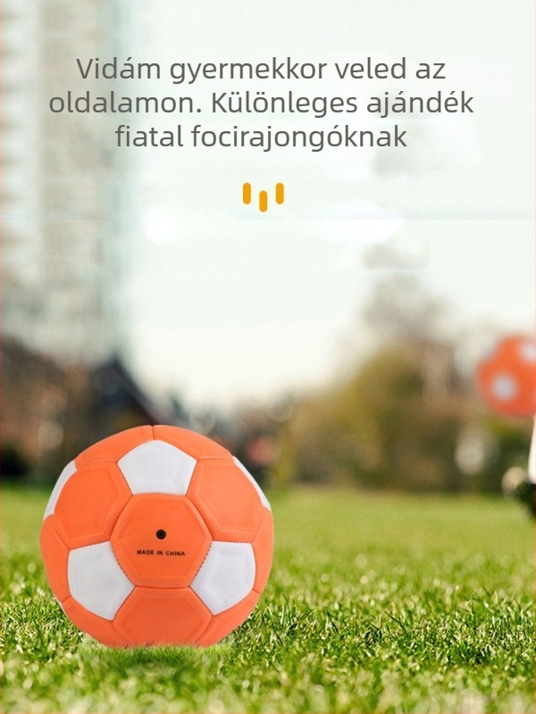 Gyerekeknek szánt futball, méret 4, hold alakú ív dizájn, kopásálló kivitel, fejlett technológia, forgás és banánrúgás