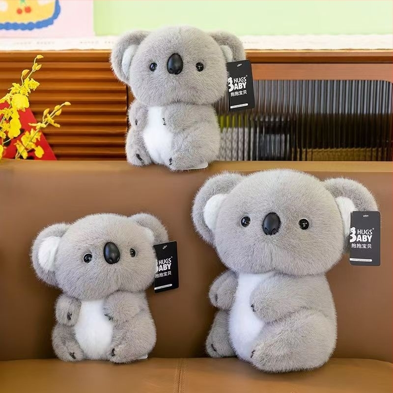 Koala plüss baba lányoknak, puha játék, rongybaba, gyerekeknek, születésnapra
