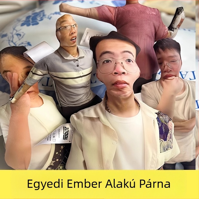 Szabálytalan alakú csúnya macska plüss párna, testre szabható DIY ajándék, absztrakt humoros figura
