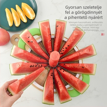 Rozsdamentes acél dinnyedivider és alma szeletelő