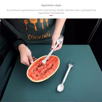 Kocka alakú dinnyevágó és daraboló – többfunkciós gyümölcs szeletelő