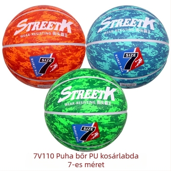 StreetK Street Fighter No. 7 PU bőr kosárlabda – beltéri és kültéri, 7-es méret