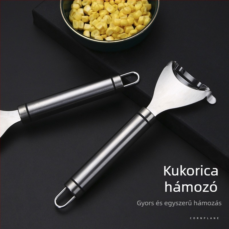 Rozsdamentes acél kukoricahámozó és szemek szeparátora - többfunkciós konyhai eszköz