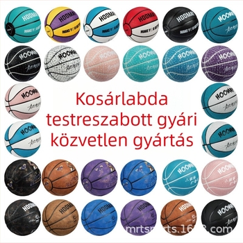 Testreszabott kosárlabda 134567 — PU nedvszívó mikroszálas velúr felület, bel- és kültéri edzésre, felnőtteknek és gyerekeknek.
