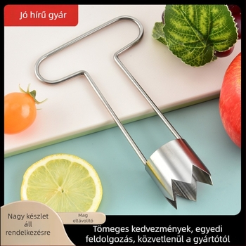 304 rozsdamentes acélból készült, multifunkciós gyümölcs- és zöldsémagkivágó eszköz, alma számára, konyhai kiegészítő