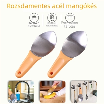 Többcélú mangóvágó és szeletelő, gyümölcskockázó és kanál, dinnyekockázó eszköz