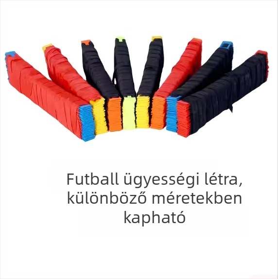 Futballhoz készült agilitási létra – puha létra és kötél, edzés a gyerekeknek a gyorsaságra és koordinációra