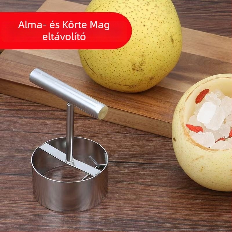 Rozsdamentes acél gyümölcsmagkivágó körte és alma számára