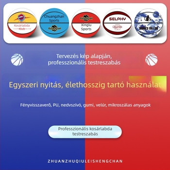 PU kosárlabda nedvességelnyelő ultra-szálas anyagból, logóval testre szabható