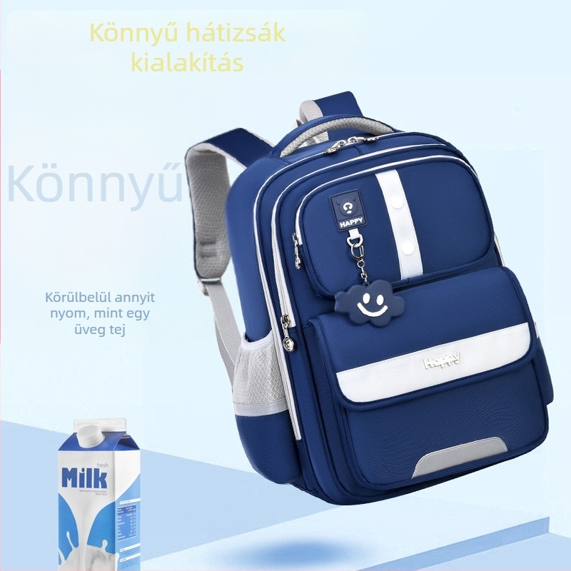 Új stílusú iskolatáska, könnyű, vízálló, nagy kapacitású, uniszex 1–6. osztályos tanulóknak