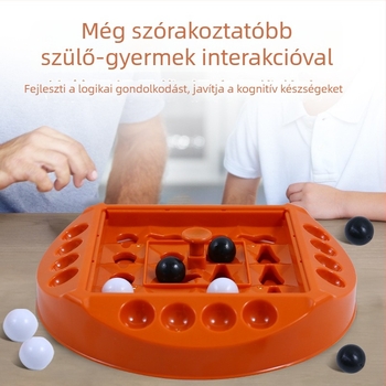 Két játékos számára forgó logikai társasjáték — oktató asztali stratégiai játék (négyes sor)