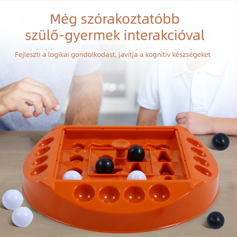 Két játékos számára forgó logikai társasjáték — oktató asztali stratégiai játék (négyes sor)