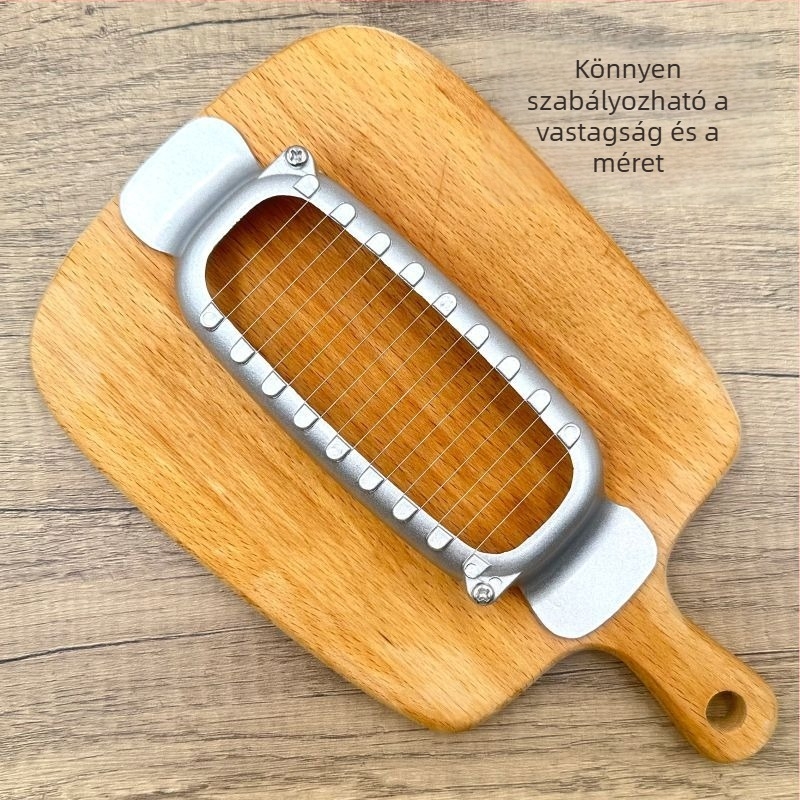 Sajt- és vajszeletelő, foie gras vágóval és tojás szeletelővel