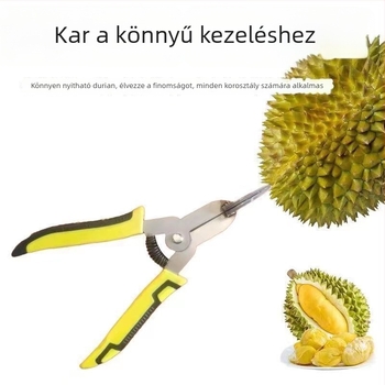 Durian nyitó eszköz rozsdamentes acélból – erősített fogóval
