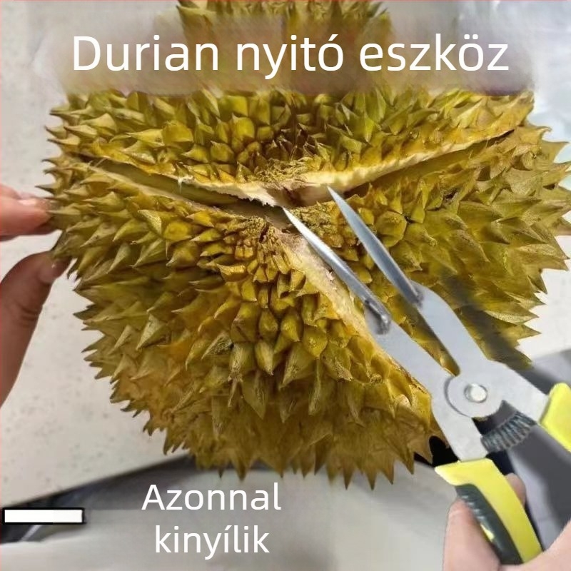 Durian nyitó eszköz rozsdamentes acélból – erősített fogóval