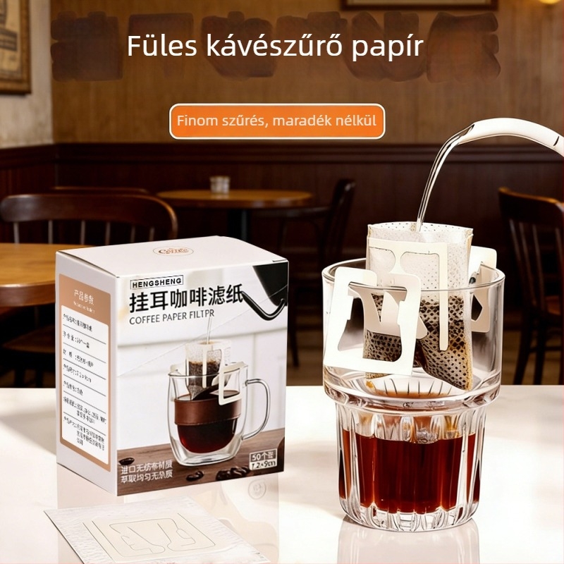 Hengsheng Drip kávé filterpapír – vastag anyagú, élelmiszer-minőségű filterzacskók kézi főzéshez