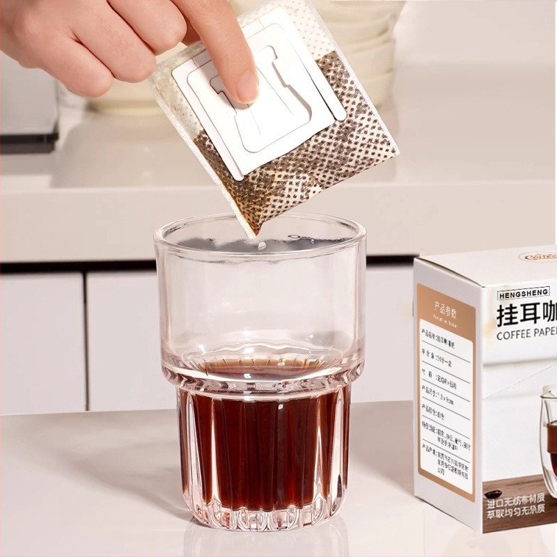 Hengsheng Drip kávé filterpapír – vastag anyagú, élelmiszer-minőségű filterzacskók kézi főzéshez