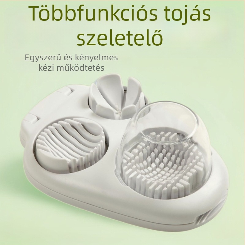 3 az 1-ben tojás szeletelő rozsdamentes acélból – eszköz a tojások szeleteléséhez
