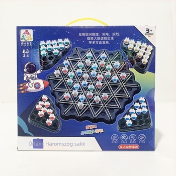 Űrhajós témájú geometriai háromszög puzzle – stratégiás gondolkodás fejlesztése