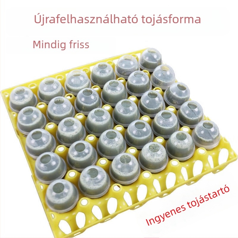 Műanyag tojásforma pároláshoz, szivárgásmentes, tapadásmentes, hőálló, élelmiszer-minőségű