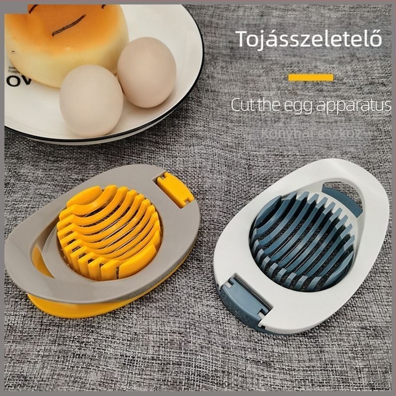 Rozsdamentes acélból készült tojás szeletelő – többfunkciós konyhai eszköz tojások szeleteléséhez