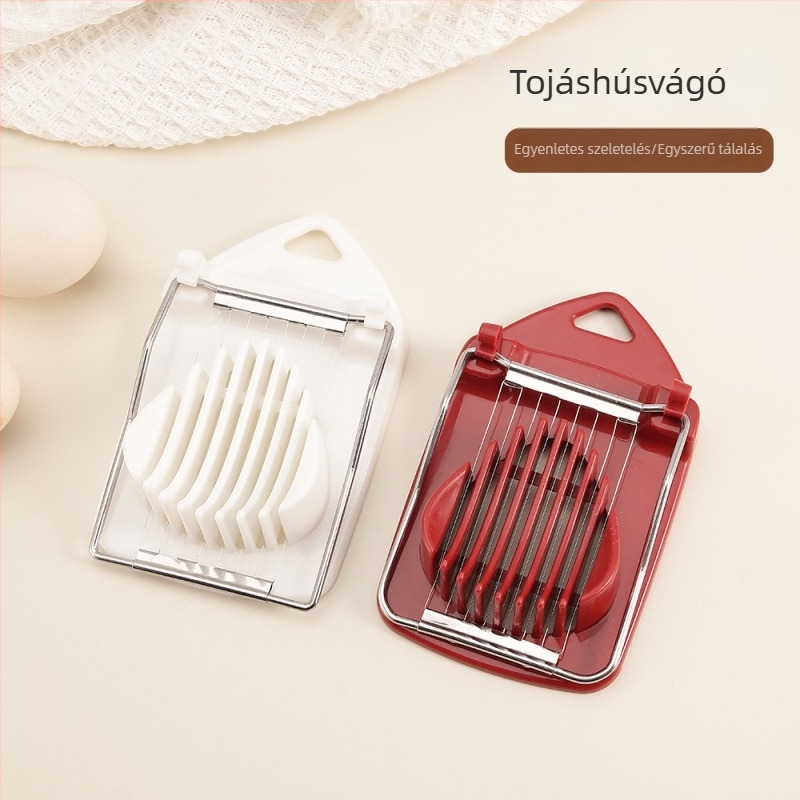 Mini tojásvágó a konyhában, rozsdamentes acélból készült tojás szeletelő eszköz