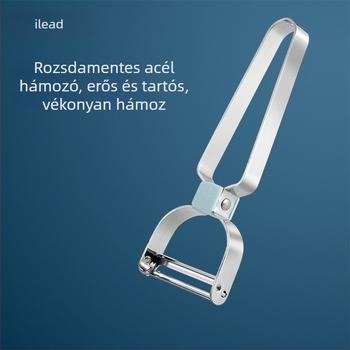 Alude rozsdamentes acélból készült többfunkciós hámozó gyümölcsök és zöldségek számára – julienne szeletelő és burgonya reszelő, konyhai eszköz