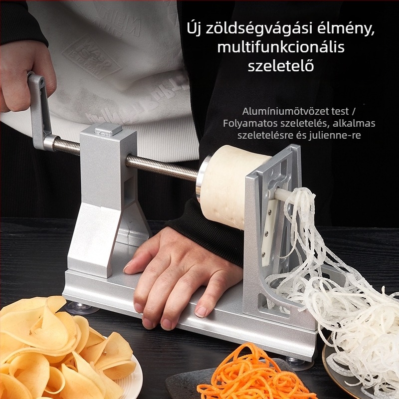 Kézi hajtású reszelő kereskedelmi használatra – reszelő sárgarépához és burgonyához, konyhai szeletelő