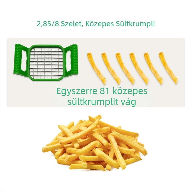 Egyedi vastagított krumpli- és tojásvágó, 430 rozsdamentes acél, kézi nyomású hasábburgonya vágó háztartási használatra
