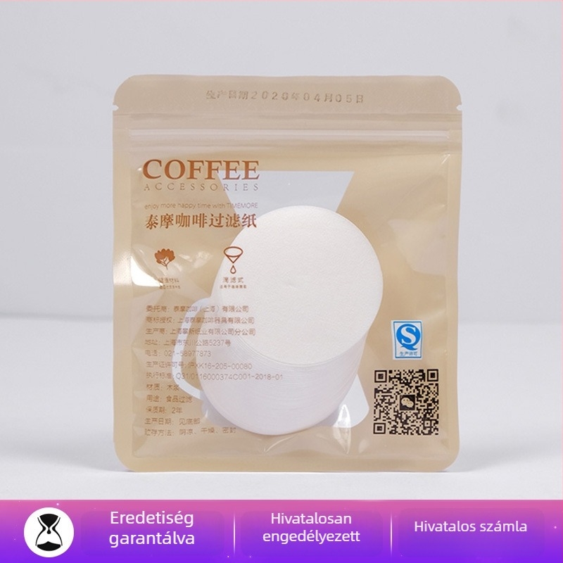Moka pothoz filterpapír – körkörös filterlapok Americano kávéhoz, 100 db