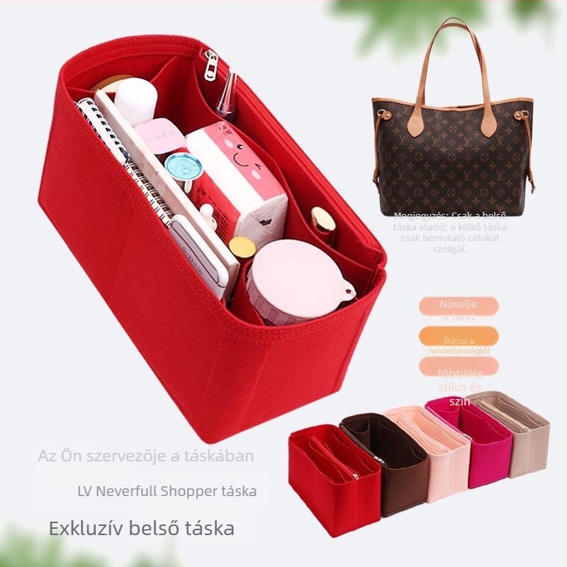 LV Neverfull belső rendező táskához – merevítő keret nagy, közép és kicsi méretekhez, kozmetikai és bevásárló szervező belső betéttel