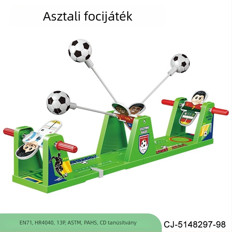 Lengő mechanizmussal működő asztali foci- és kosárlabda játék gyerekeknek, két játékos, szülő-gyermek interaktív játék