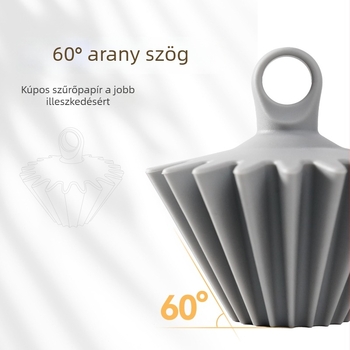 Coffeeplus papírnyomó kézi kávéhoz, V6, hőálló szilikon nyomósegéddel
