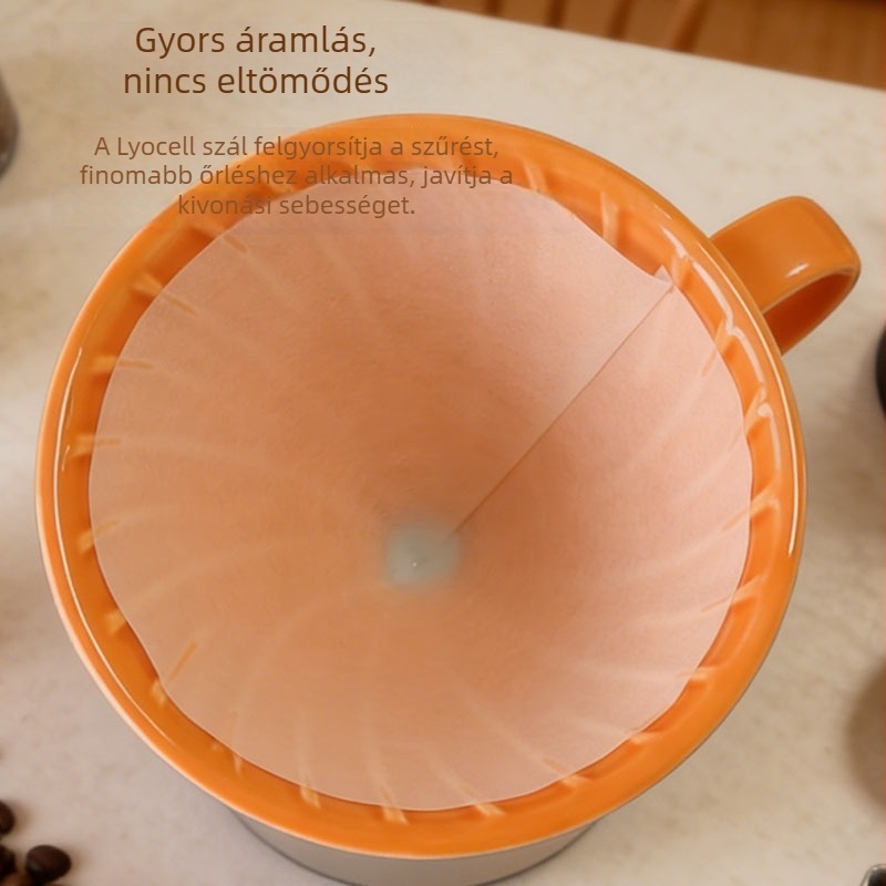 Lyocell V-formájú kávéfilterpapír No.01, 50 db/csomag