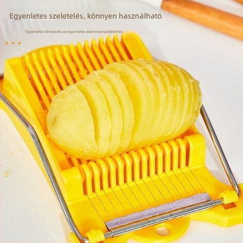 burgonya-szeletelő, sonka- és tojás szeletelő – multifunkcionális konyhai vágó gyümölcsök és zöldségek számára