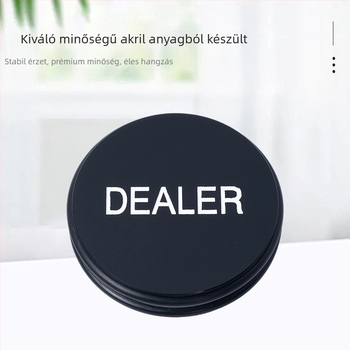 Texas Hold'em osztó zsetonok dealer logóval, átmérő 3 hüvelyk