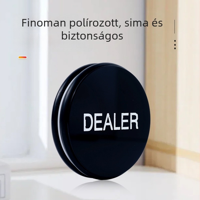 Texas Hold'em osztó zsetonok dealer logóval, átmérő 3 hüvelyk